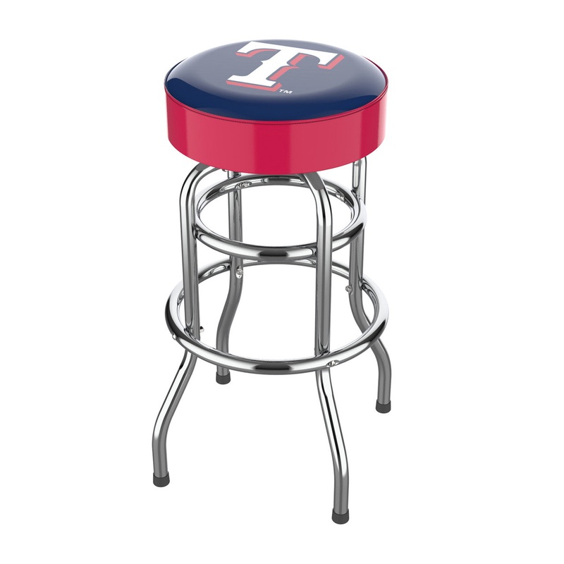 Texas Rangers Bar Stool Chrome