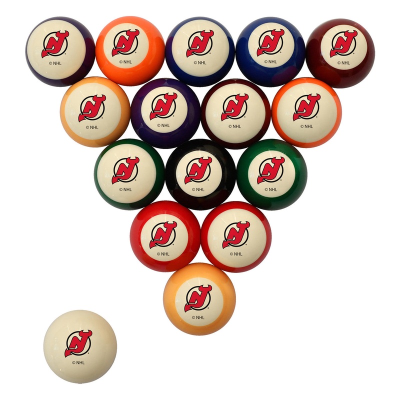 New Jersey Devils Pool Balls – Retro Balls Set
