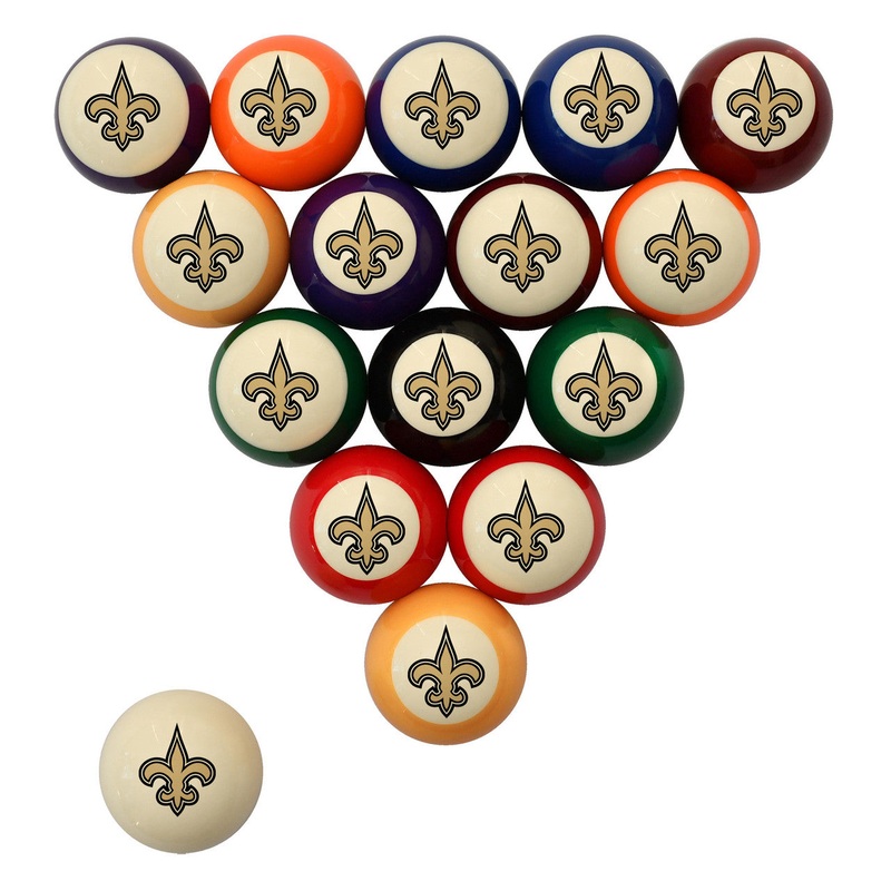 New Orleans Saints Pool Balls – Retro Balls Set