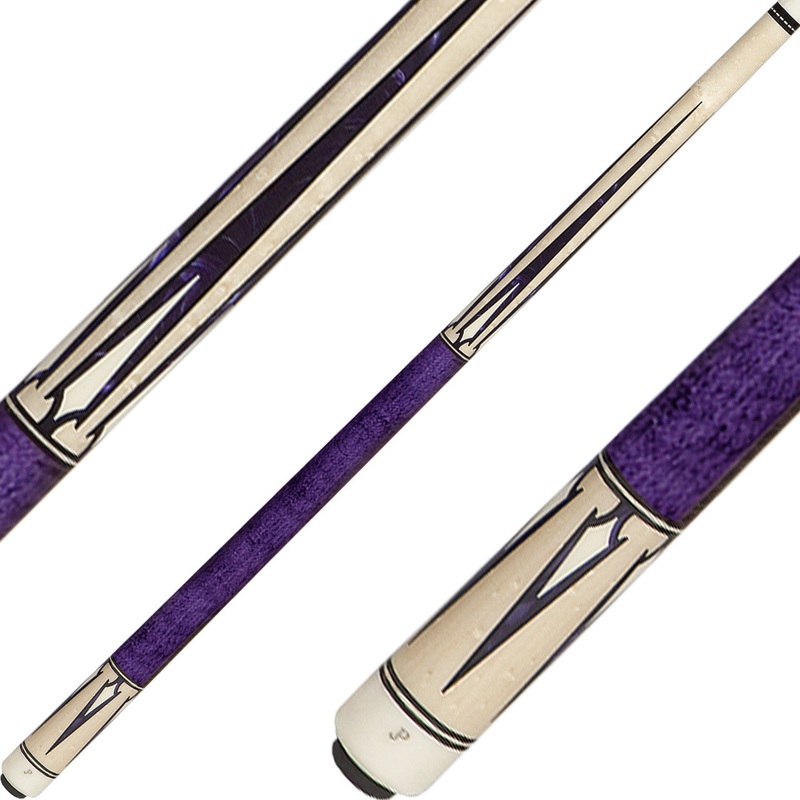 J Pechauer JP14S Cue – Purple Pearl Points