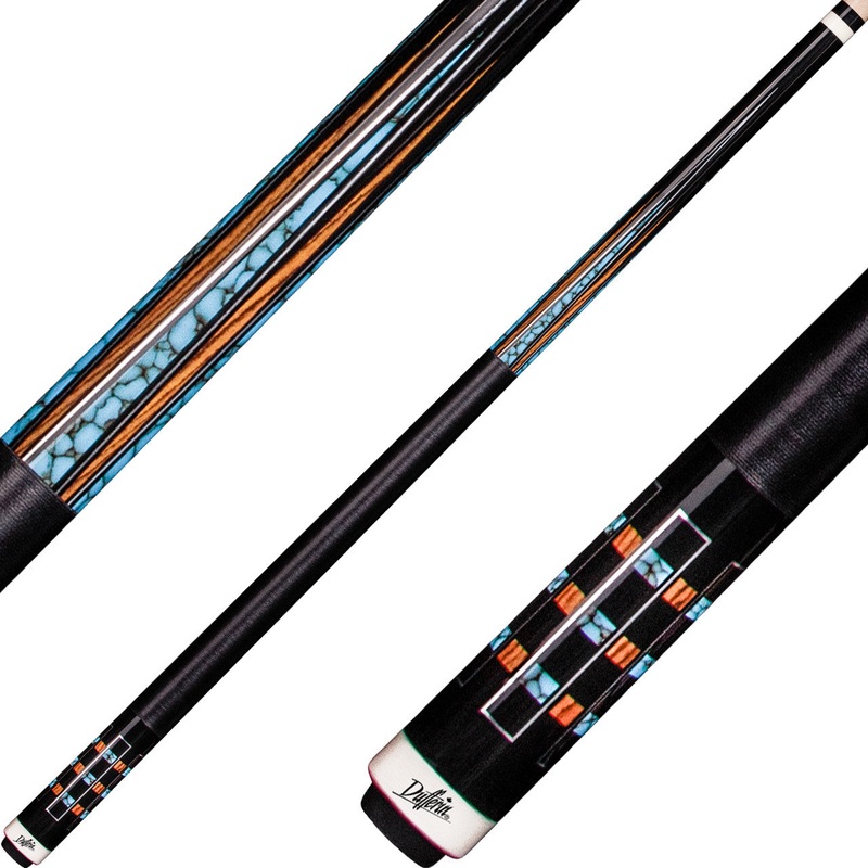 Dufferin D-SE42 Pool Cue – Black and Blue Recon