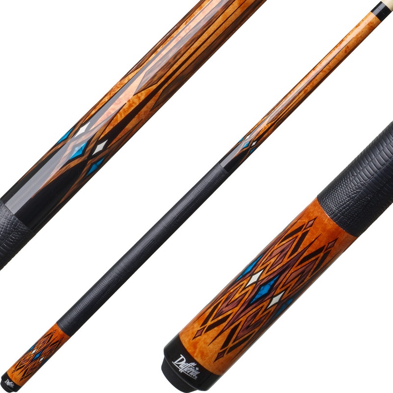 Dufferin D-SE43 Pool Cue – Black and Antique Curly Maple