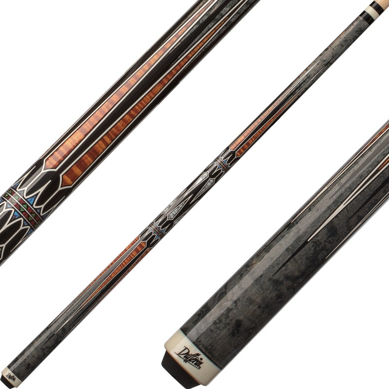 Dufferin D-SE47 Pool Cue – Grey Birdseye and Curly Maple