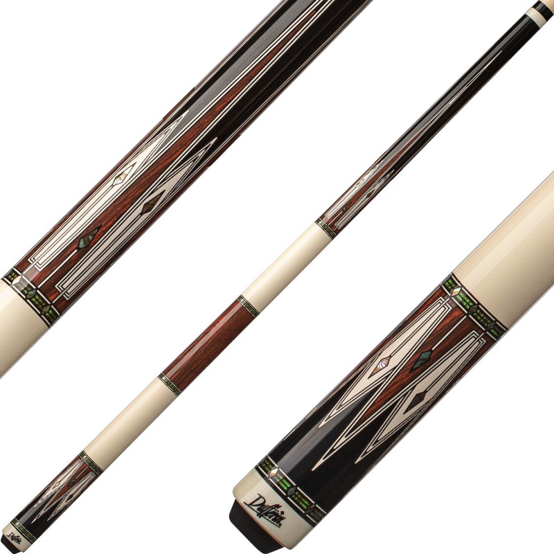 Dufferin D-SE51 Pool Cue – White and Cocobolo