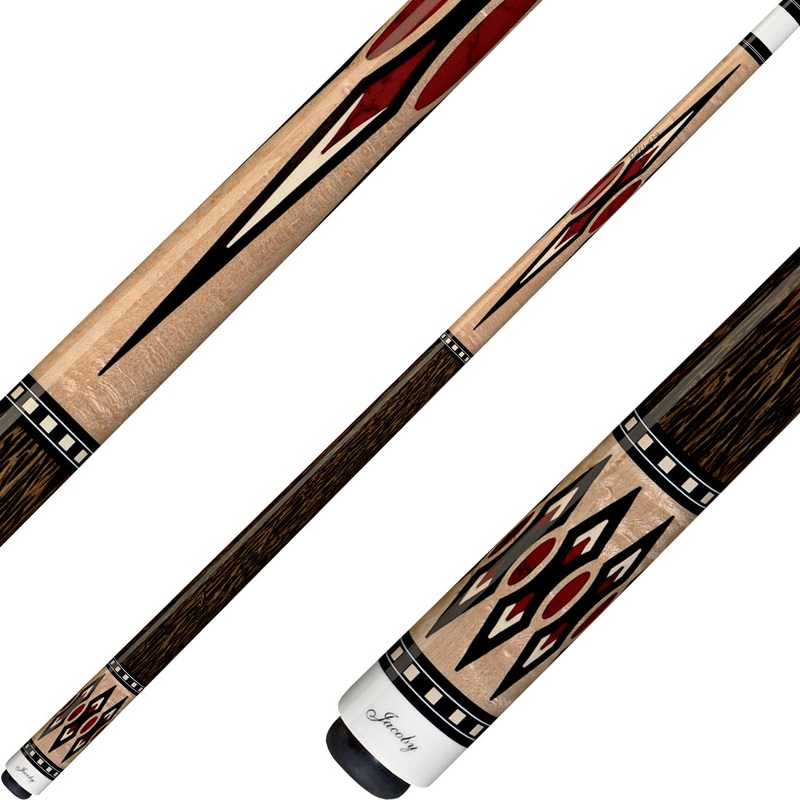 Jacoby HB6 Cue – Birdseye Maple with Black Palm