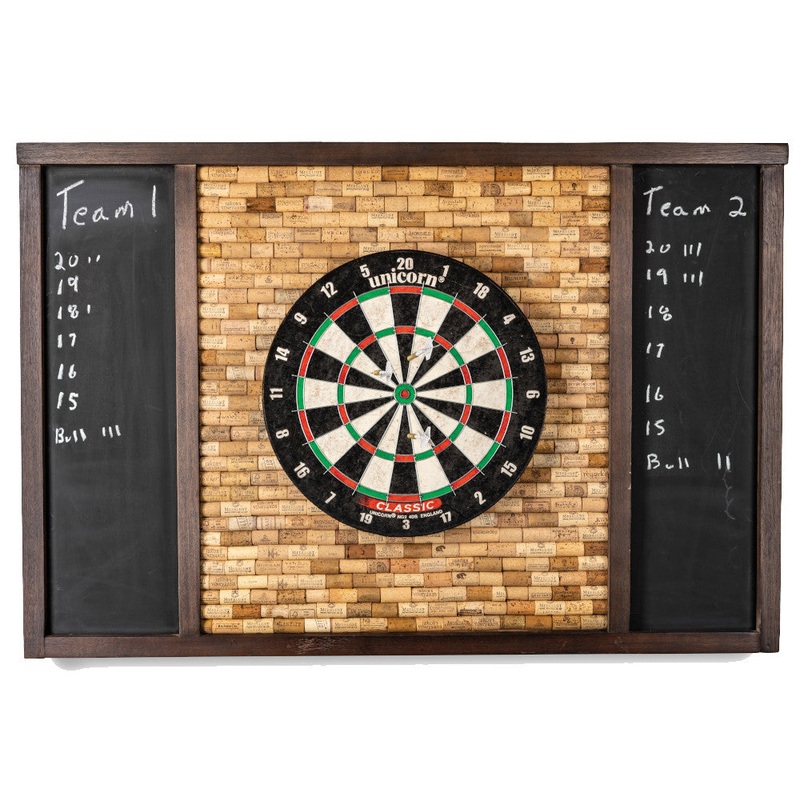 Presidential Billiards Dart Backboard with Wine Cork Espresso
