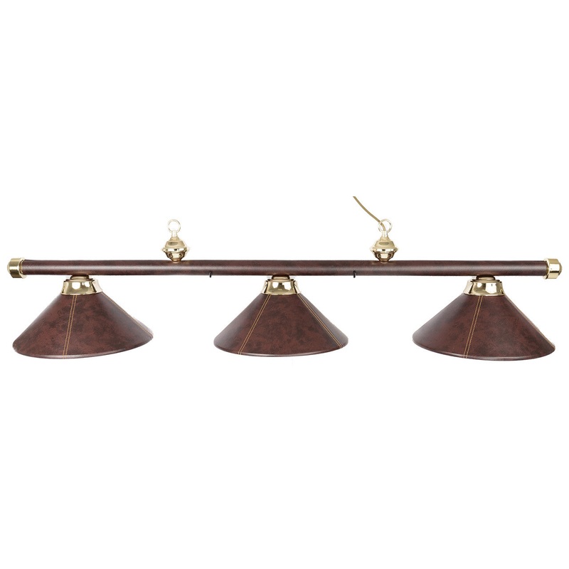 Presidential Billiards Pool Table Light – Brown Leather