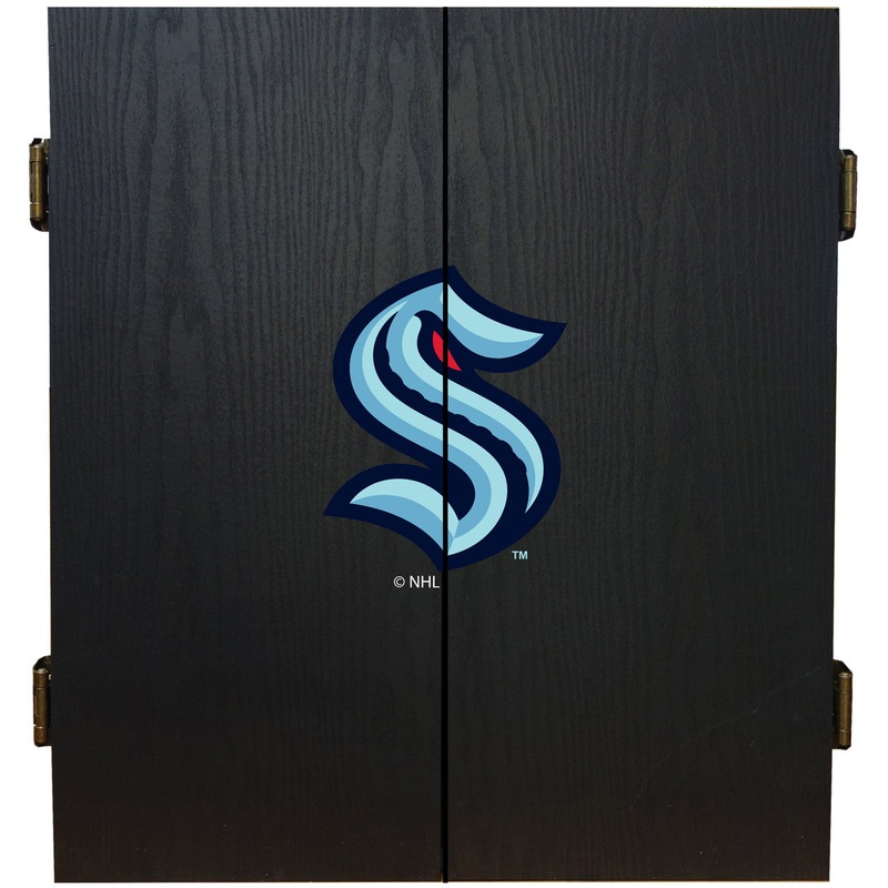 Seattle Kraken Dartboard Cabinet Set Fan’s Choice