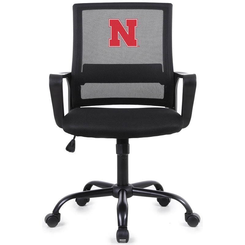 University of Nebraska Office Chair with Arm Rest