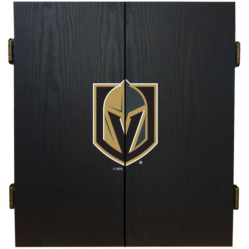 Vegas Golden Knights Dartboard Cabinet Set Fan’s Choice