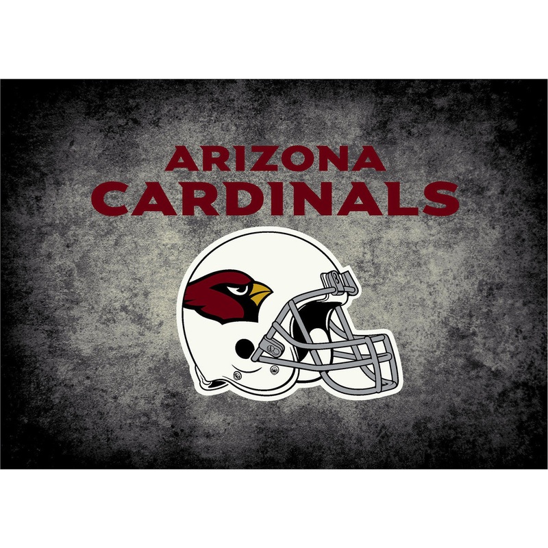Arizona Cardinals Rug Distressed