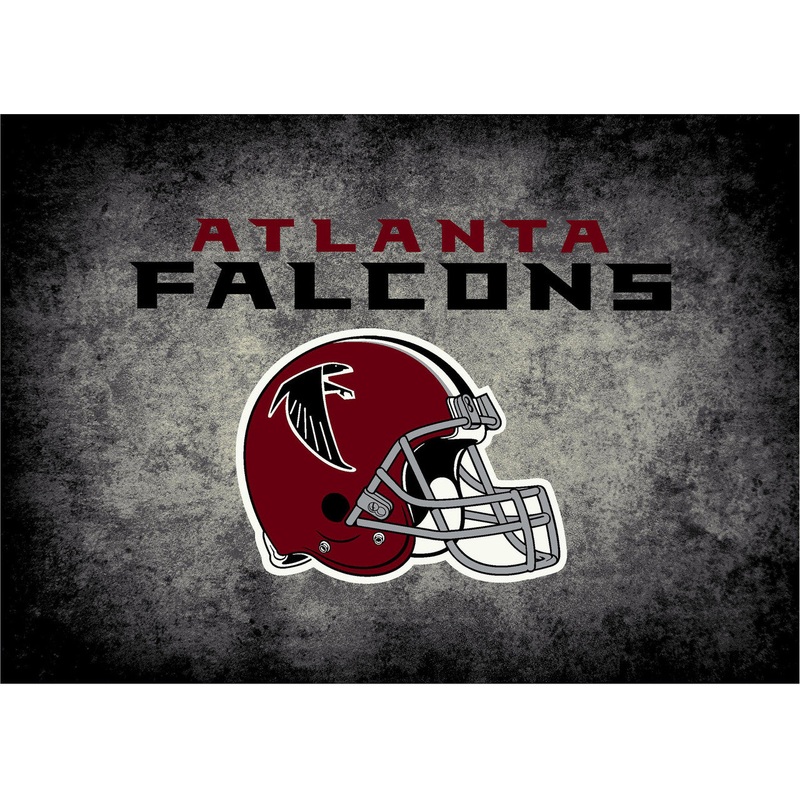 Atlanta Falcons Rug Distressed