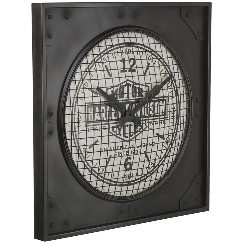 Harley Davidson Clock – Industrial Metal