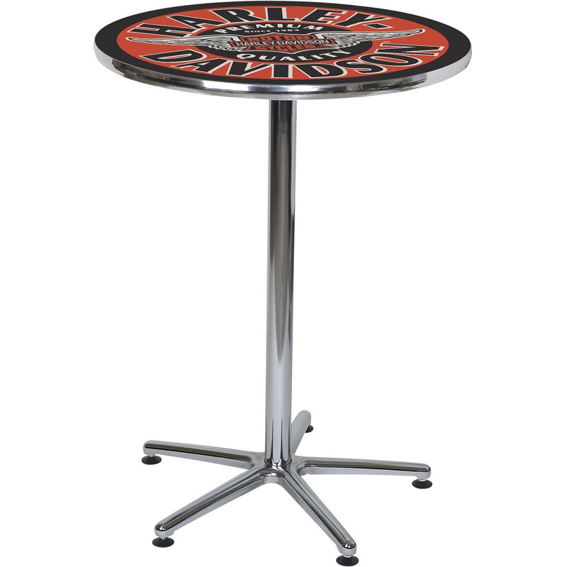 Harley Davidson Pub Table – Winged Bar and Shield Cafe Table