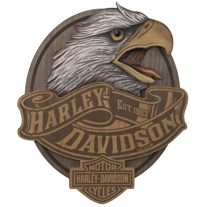 Harley Davidson Sign – Carved Eagle Pub Sign
