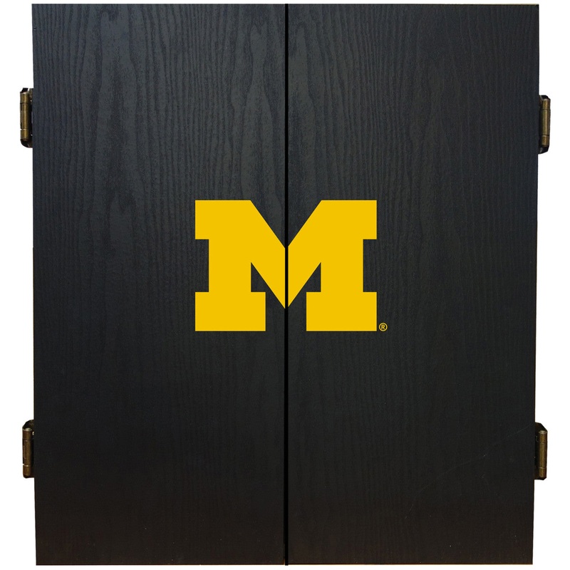 University of Michigan Dartboard Cabinet Set Fan’s Choice