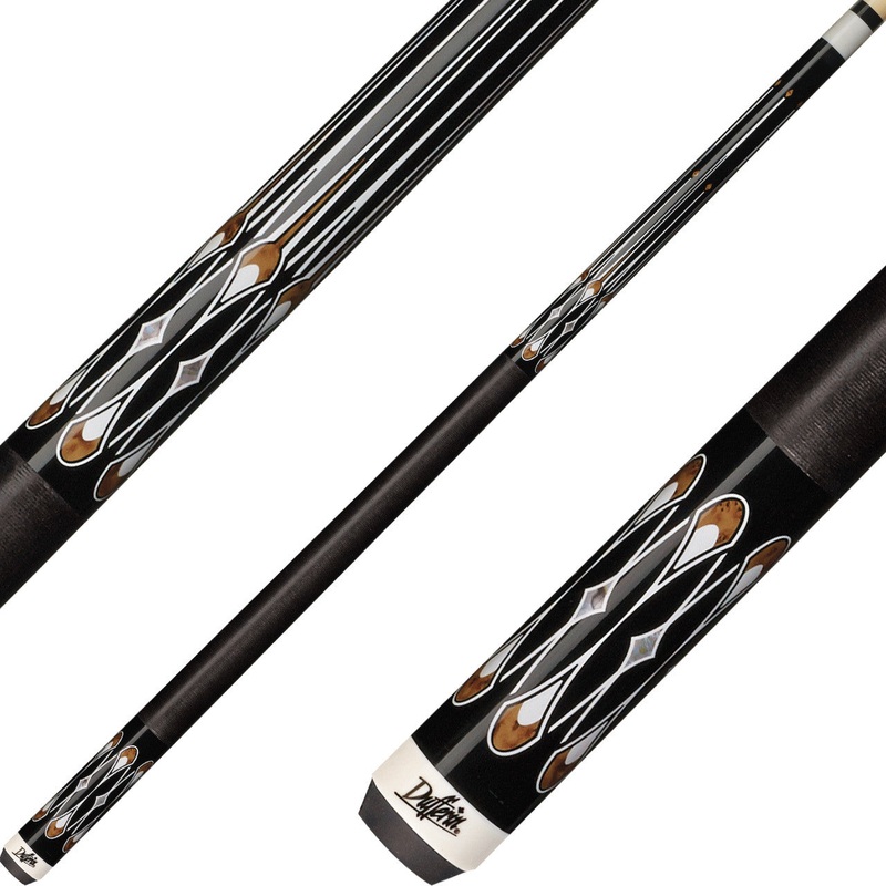 Dufferin D-SE22 Pool Cue – Black and Curly Maple