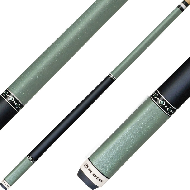 Players C-604 Classic Series Pool Cue- Metallic Green