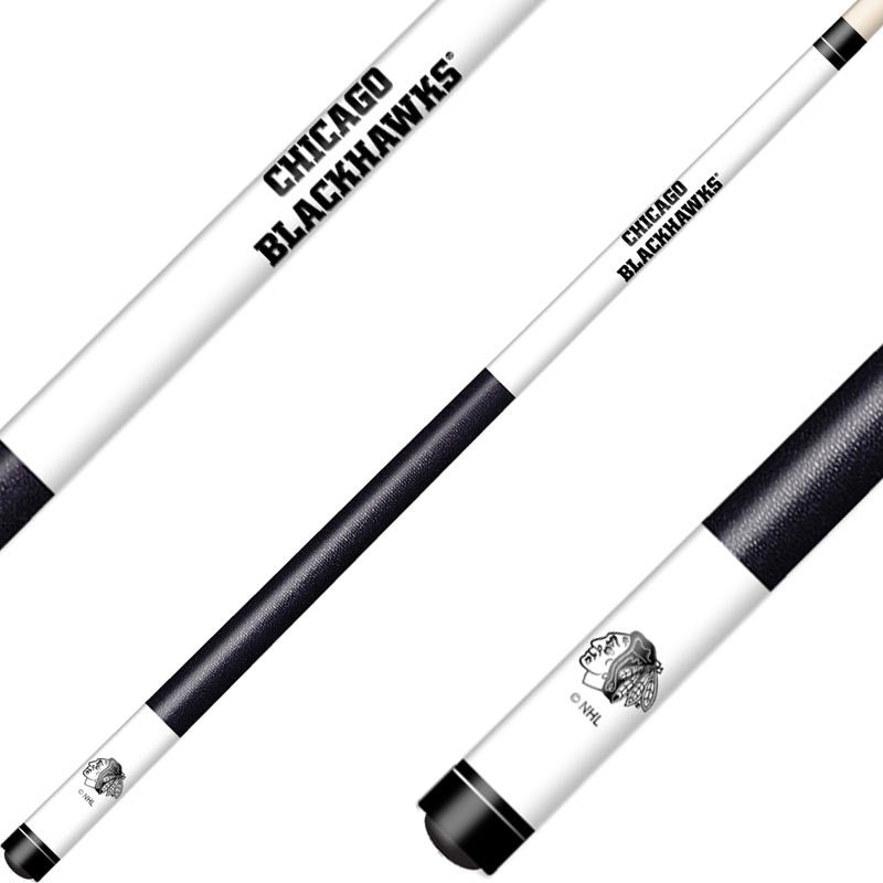 Chicago Blackhawks Cue Laser Etched