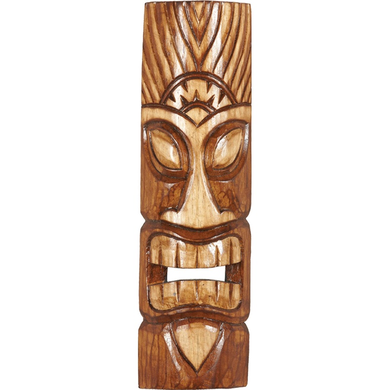 Natural Tiki Mask Outdoor Sign