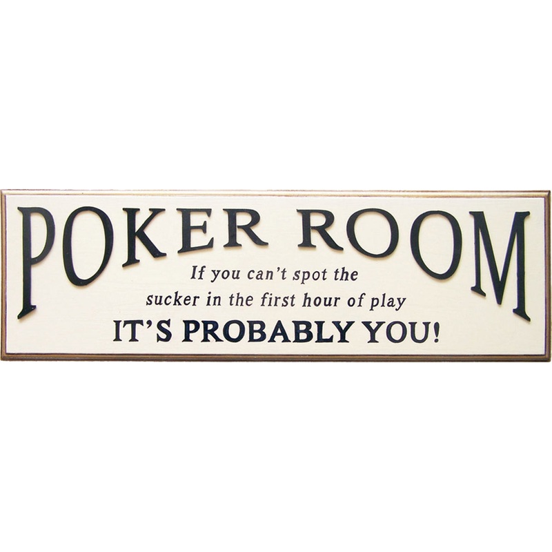 Poker Room 3D Sign