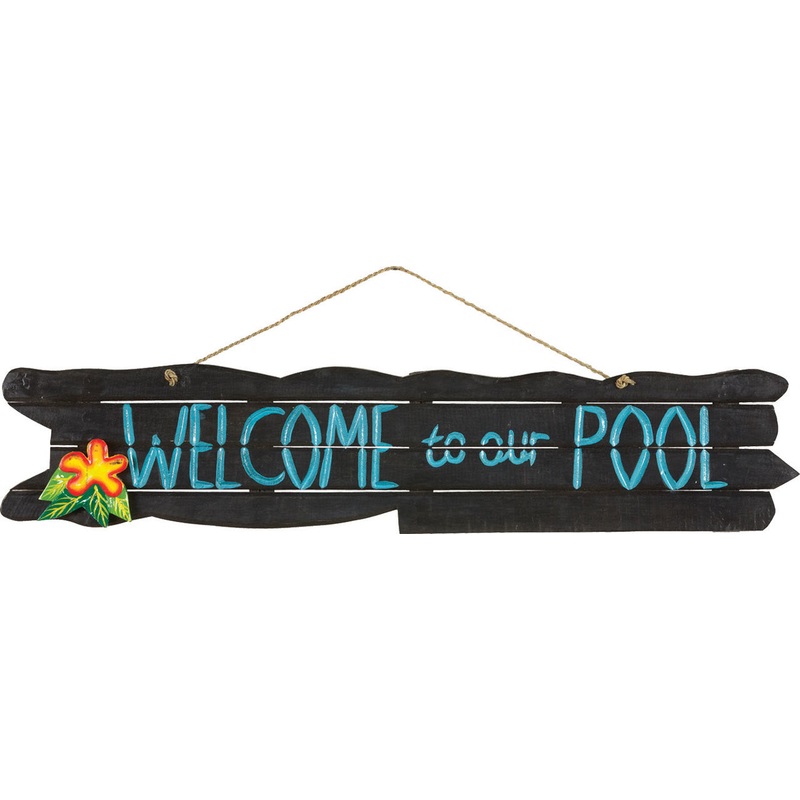 Welcome To Our Pool Outdoor Sign