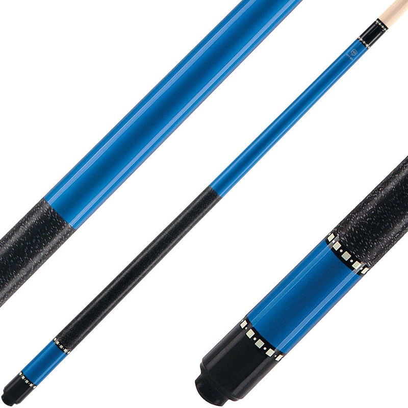 Lucky L11 Pool Cue – Blue Paint with Overlay Index Rings