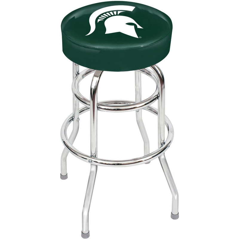Michigan State Chrome Bar Stool
