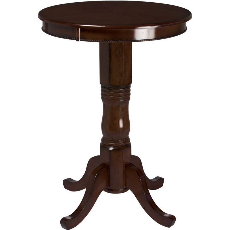 Ram Gameroom 30″ Round Wood Pub Table Cappuccino