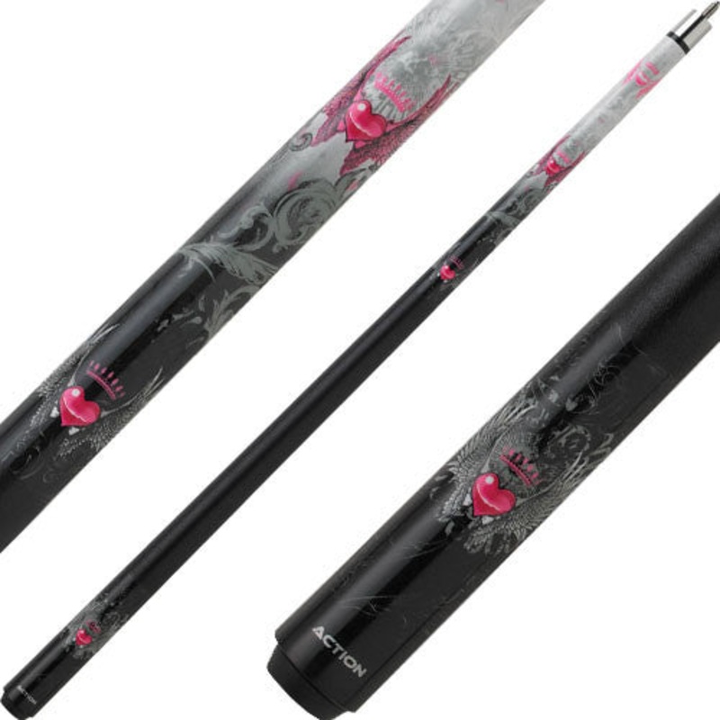 Eight Ball Mafia EBM11 Play Cue – Pink Heart and Wings