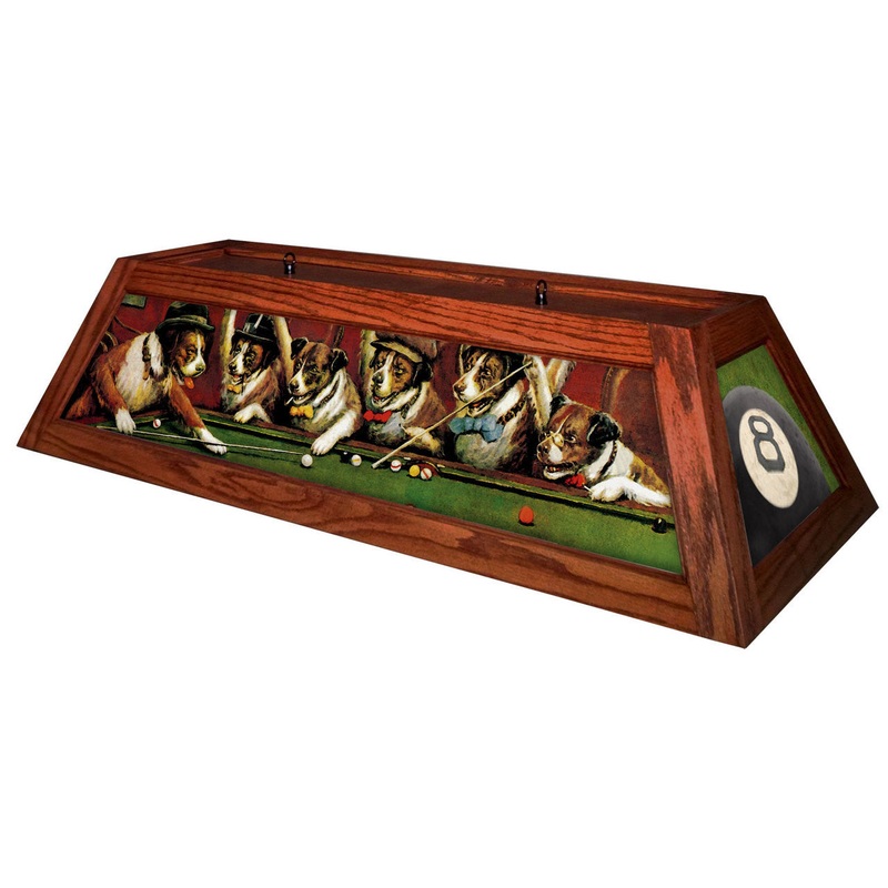 Pool Dogs Pool Table Light Cherry Stain