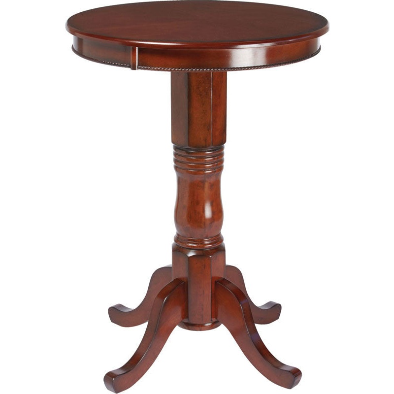 Ram Gameroom 30″ Round Wood Pub Table Chestnut