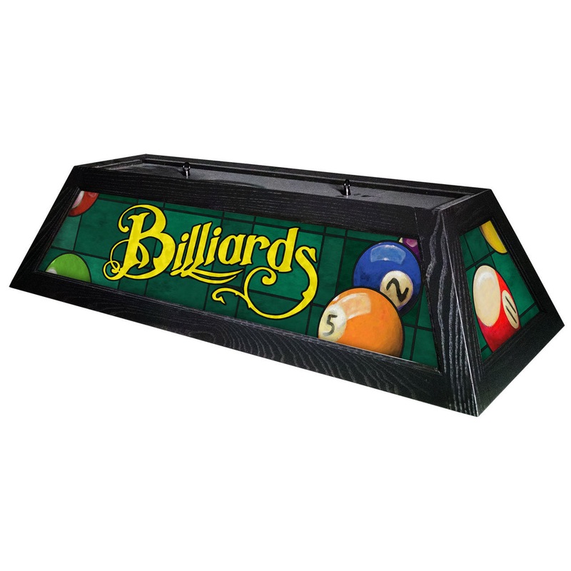 Classic Green Billiards Pool Table Light Black Stain