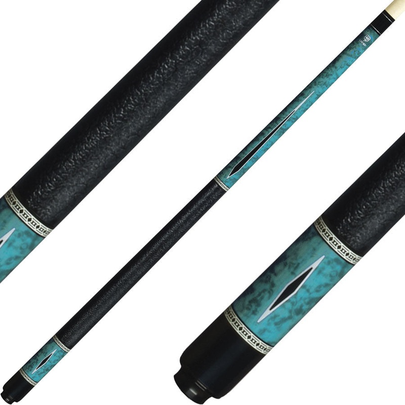Lucky L55 Pool Cue – Blue Burlwood