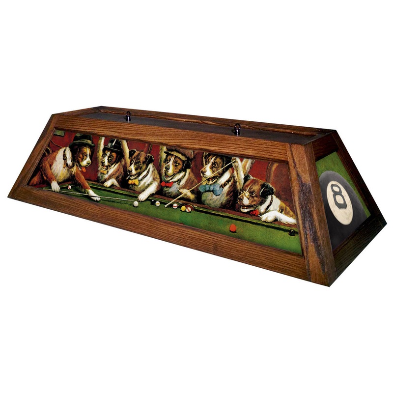 Pool Dogs Pool Table Light Mahogany Stain