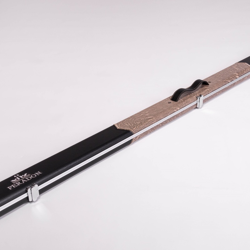 Peradon Halo Wide One Piece Cue Case  Limited Edition  Black/Tan/Black