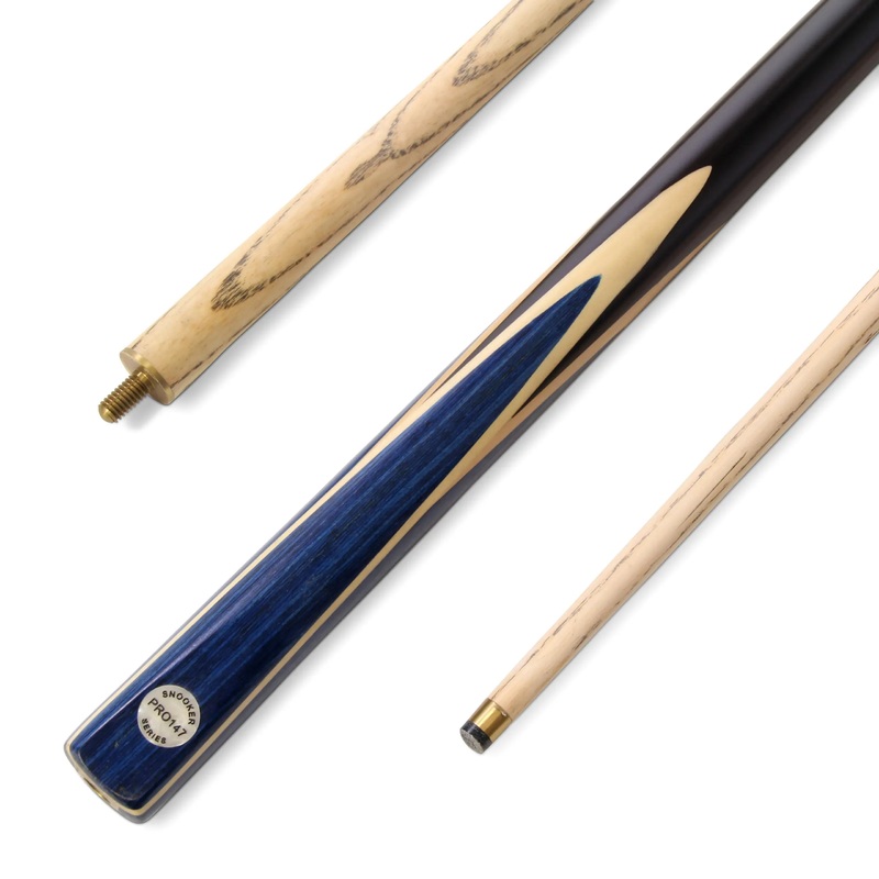 PRO147 Blue Windsor 57 2 Piece Ash Centre Joint Snooker Pool Cue With 9.5mm Tip