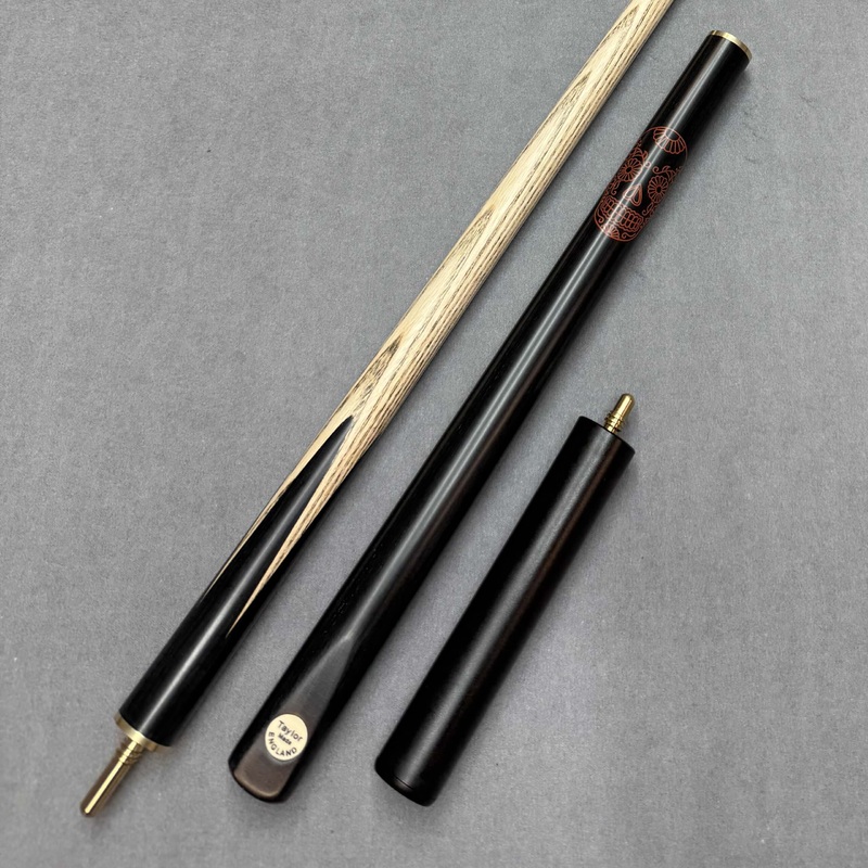 Taylor Made 57 3/4 Jointed Ash Snooker Pool Cue   Mini Butt  Floral Skull
