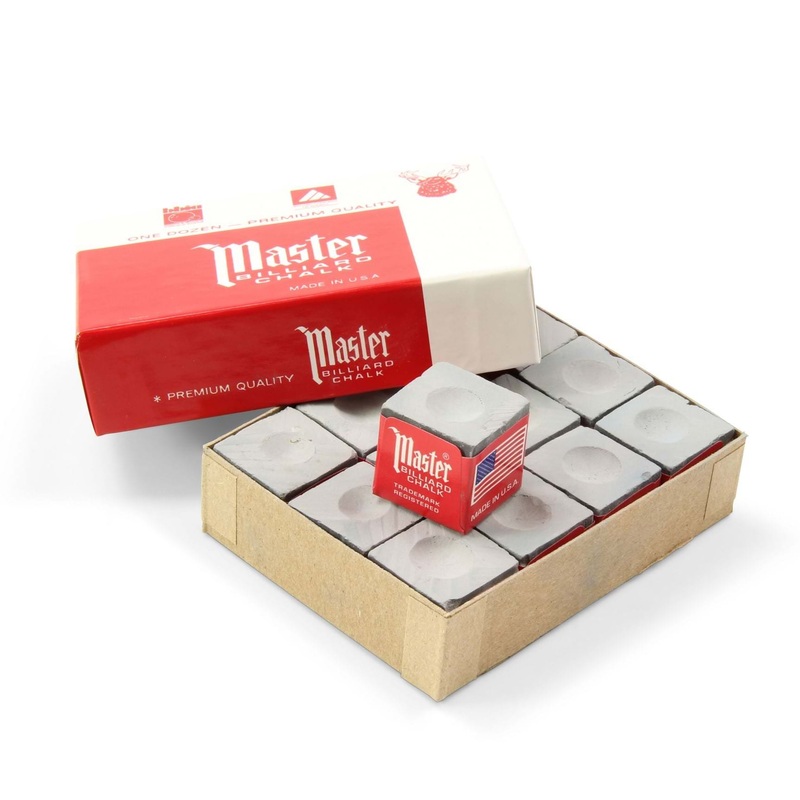 Tweeten Master Billiard Pool Snooker Cue Chalk  Box 12 Pieces Assorted