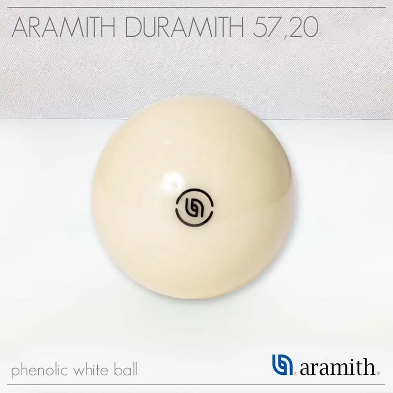 CUE WHITE BALL ARAMITH  DURAMITH  57,20 mm