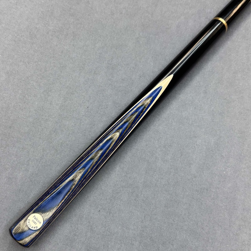 Falcon Crushed Blue And Grey 3/4 Jointed Ash Snooker Cue   Mini Butt