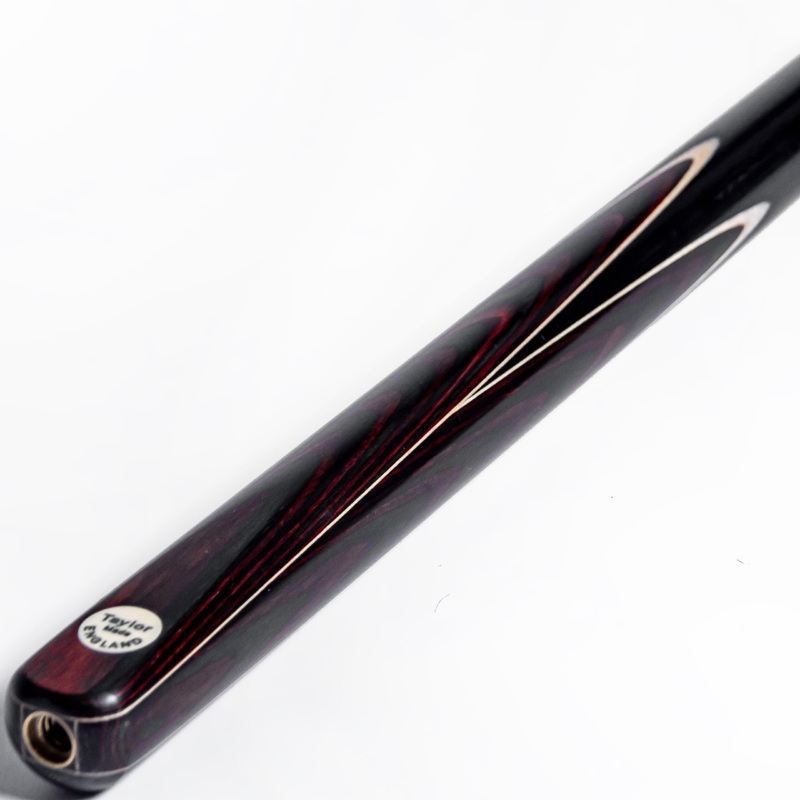 Taylor Made Crushed Dark Red 3/4 Jointed Ash Pool Cue   Mini Butt