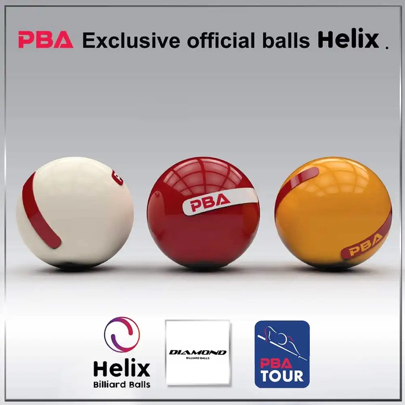 BALLS SET CARAMBOLA DIAMOND HELIX PBA 61,5 MM