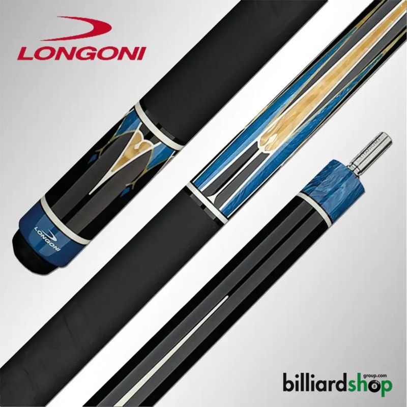 POOL CUE LONGONI GALAXY CYAN LEATHER  VP2  S2