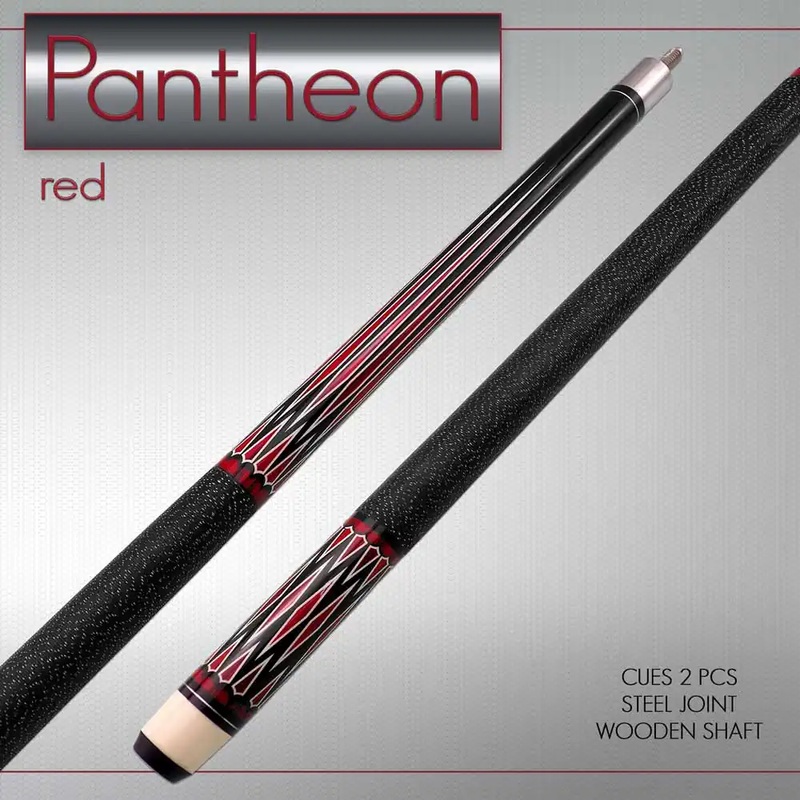 POOL CUE PANTHEON RED LW