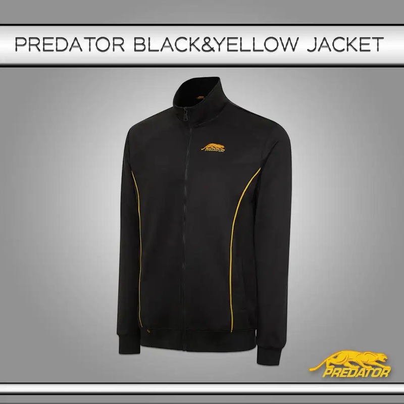 PREDATOR BLACK JACKET WITH YELLOW LOGO