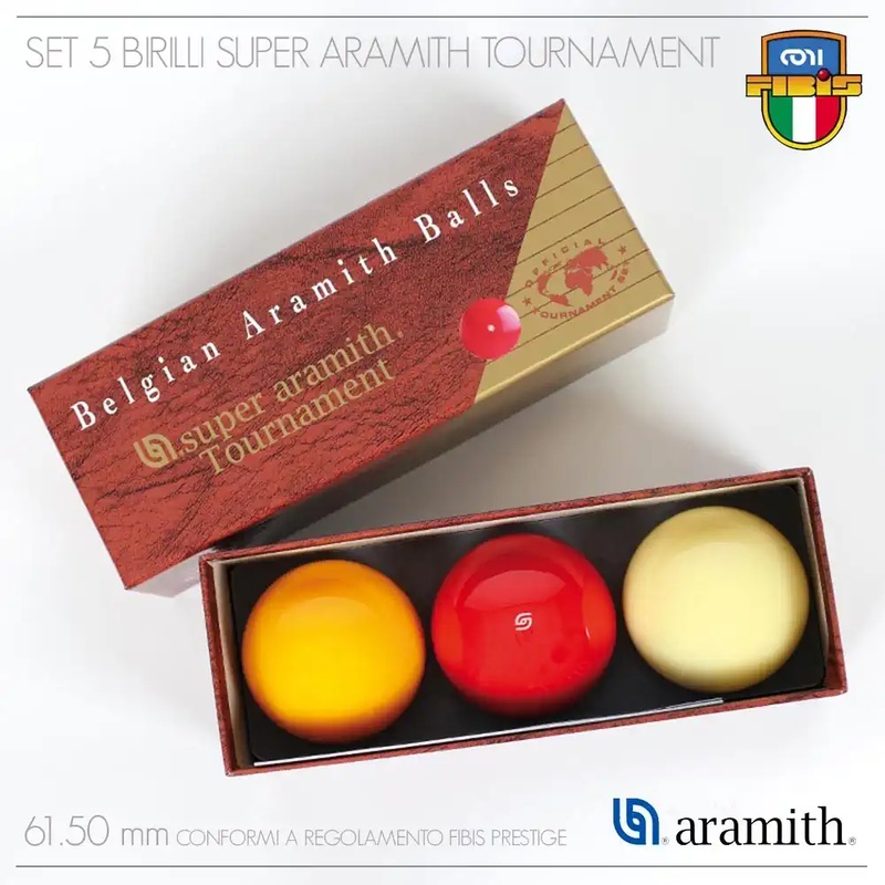 SET 3 BALL INT. TOURNAMENT 61,5 MM HOMOLOGATE