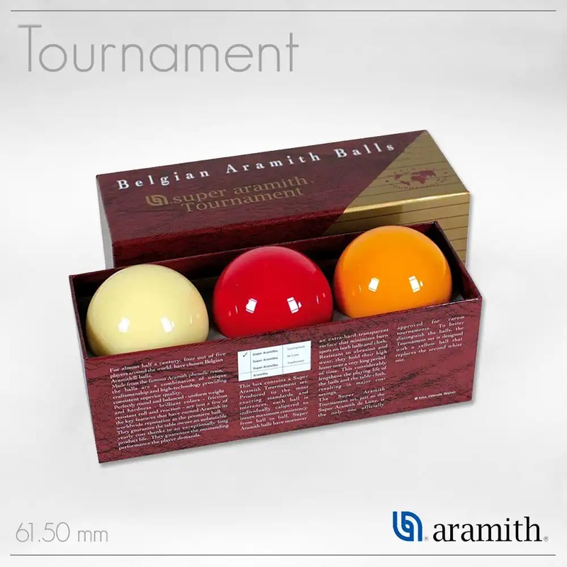 SET 3 BALLS INT. TOURNAMENT 61,5MM