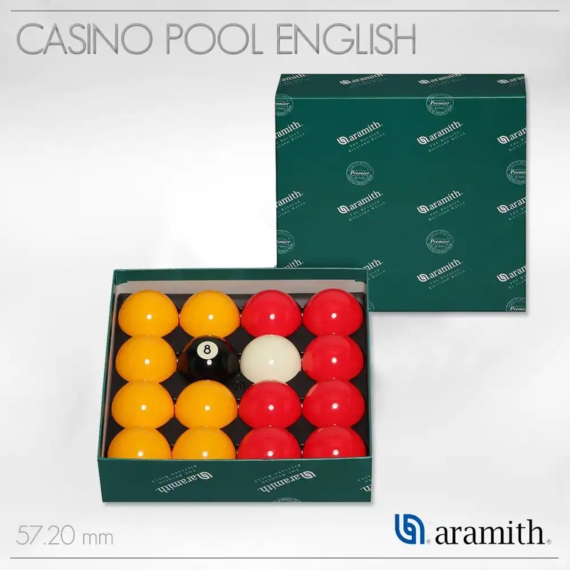 SET BALLS ARAMITH CASINO POOL ENGLISH 57,2MM