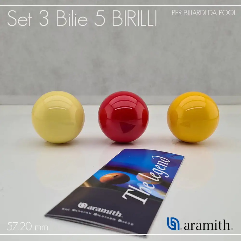 SET BALLS INTERNAZIONALE [ 57,20 ] MM FOR POOL TABLE